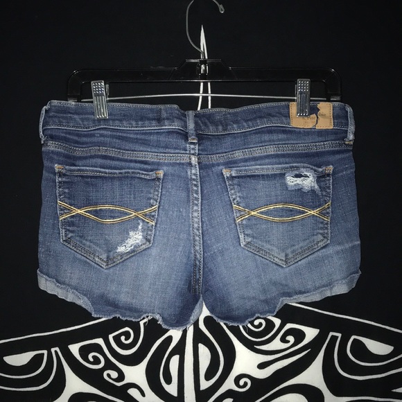 Abercrombie & Fitch distressed short shorts Sz 26 - Picture 5 of 7